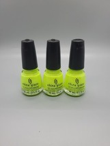 3 China Glaze Nail Polish Color Tropic Like It’s Hot 1723 0.5 Oz Neon - £11.36 GBP