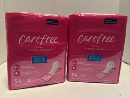 Lot Of 2 -Carefree Regular Panti Liners Daily Unscented 54 ct Acti-Fresh - $9.99