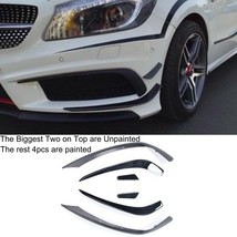 6PCs Front Canards for A Class W176 A200 A250 AMG Bumper 2013_2015 4pcs ... - £78.27 GBP