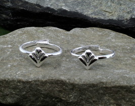 925 Real Silver Toe Rings Indian Handmade bichia Pair foot ring - £14.90 GBP