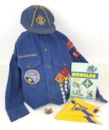 60s VTG Cub/Boy Scouts Uniform BSA Shirts Cap Pin Neckerchief Webelos Bo... - €68,81 EUR