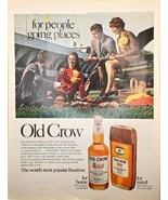 OLD CROW STRAIGHT BOURBON WHISKEY-Most Popular 1968 VTG Print Ad - $16.34 CAD
