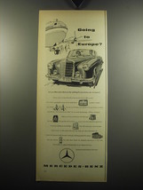 1957 Mercedes-Benz car Ad - Going to Europe? - £14.78 GBP