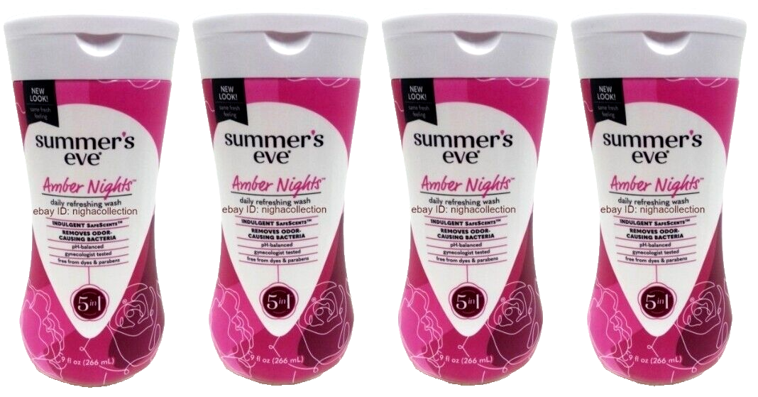 4x Summer&#39;s Eve Amber Nights Daily Refreshing Feminine Wash pH Balanced ... - $25.73