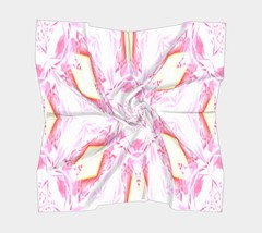 50 Inch Square Scarf Head Wrap or Tie | | Royal Pink Design | Silky Soft... - £55.95 GBP