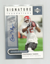 Craphonso Thorpe (Chiefs) 2005 Upper Deck Nfl Foundations Auto Card #SF-CT - £7.58 GBP
