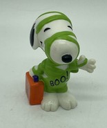 Vintage Peanuts Snoopy Halloween Mummy Boo Trick or Treat PVC Figurine - $7.69