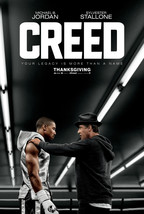 Creed I Movie Poster Michael B Jordan Sylvester Stallone Film Print 24x36 27x40&quot; - £9.49 GBP+