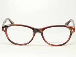 New Prodesign Denmark 1744 3834 Semi Dark Burgundy Eyeglasses Frame 52-16-140mm - £77.95 GBP