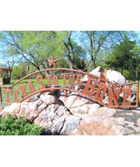 Metal Texas to the BONE Sign Wall Entry Gate EXTRA LARGE 56 1/2 inch bz - £143.86 GBP