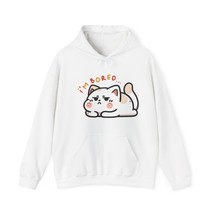 funny cat humor I&#39;m bored Unisex Heavy Blend™ Hooded Sweatshirt men wome... - $33.56+