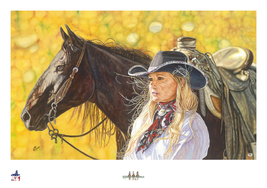 MINIATURE GICLEE PRINT- &quot; #25 - AMBER WEST&quot;  - $129.00