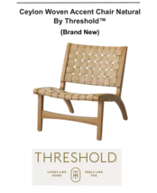 Ceylon Woven Accent Chair Natural - By Threshold™ (Brand New)   Free Shipping - £146.89 GBP