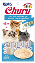 Inaba Churu Tuna &amp; Scallop Creamy Cat Treat - Lickable, Low-Calorie Reward - £3.85 GBP+