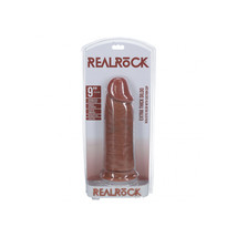 Realrock Extra Thick Realistic Dildo No Balls 9&quot; Tan - £46.04 GBP