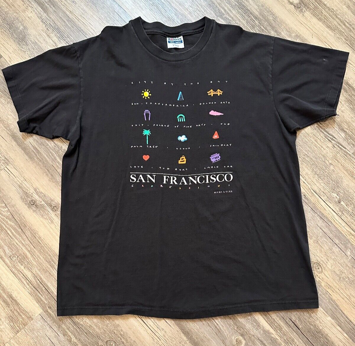 VTG San Francisco T-Shirt Men's Size XL Single Stitch Made In USA Hanes Travel - $14.50