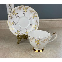 Queen Anne Patt #5634 Wide Mouth Bone China Tea Cup And Saucer Set - £13.22 GBP