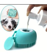 3 Pcs Soft Dog Bath Brush Pet Shampoo Massage Dispenser Grooming Shower ... - $7.89