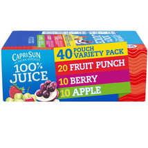 100% Juice Fruit Punch, Berry &amp; Apple Naturally Flavored Juice Variety Pack, 40 - £23.81 GBP