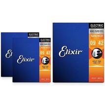 Elixir Nanoweb Electric Guitar Strings, Super Light (9-42) 3-Pack - £46.22 GBP