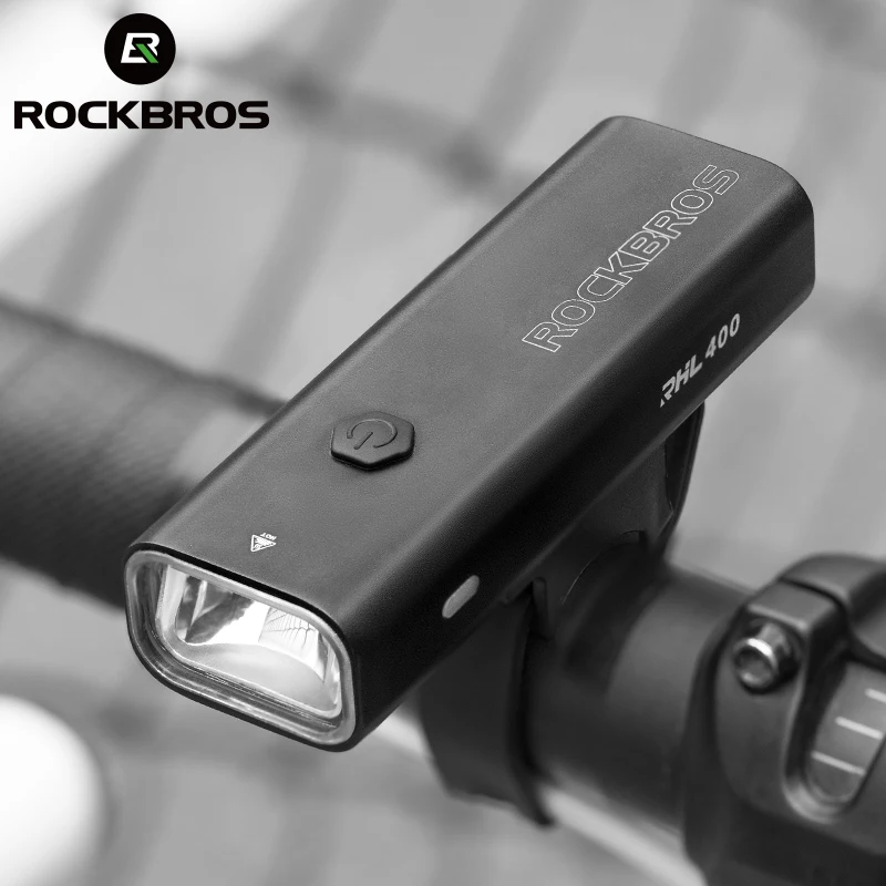 ROCKBROS 200-600LM Bicycle Light Type-c USB Rechargeable Waterproof MTB Road - £21.72 GBP+