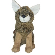 Wildlife Artists Baby Coyote Plush Stuffed Animal Brown 10&quot; - £5.93 GBP
