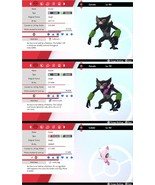 Coco Movie Jungle Original &amp; Dada Cape Zarude, Shiny Celebi Pokémon Swor... - $4.50