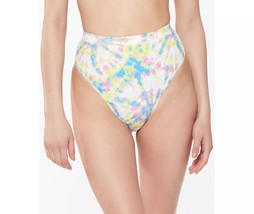 Jessica Simpson High Waist Bikini Bottoms White Tie Dye Size L New Pink ... - $26.68