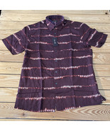 tasso elba NWT $65 men’s short sleeve button up Patterned shirt size M m... - £18.78 GBP