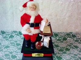 Dear Santa Musical Display Decoration Vintage Christmas Plays Carols Bat... - £47.40 GBP