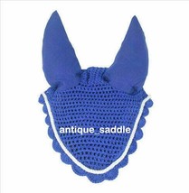 ANTIQUESADDLE Horse Fly veil Crochet breathable Cotton Ear Net Bonnet/Hood Veil - £12.58 GBP