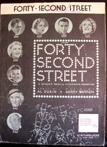 Sheet Music Forty Second Street Dubin / Warren 1932 Witmark 928 12&quot; x 9&quot; - $9.49
