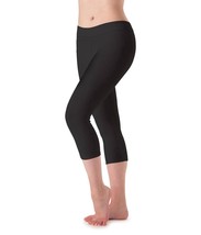 Motionwear Silkskyn Flat Waist Capri Leggings - Plus Size 1X - $26.73
