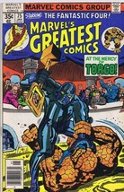 Marvel&#39;s Greatest Comics #75 VINTAGE 1978 Marvel Fantastic Four Thing Torgo - £7.90 GBP