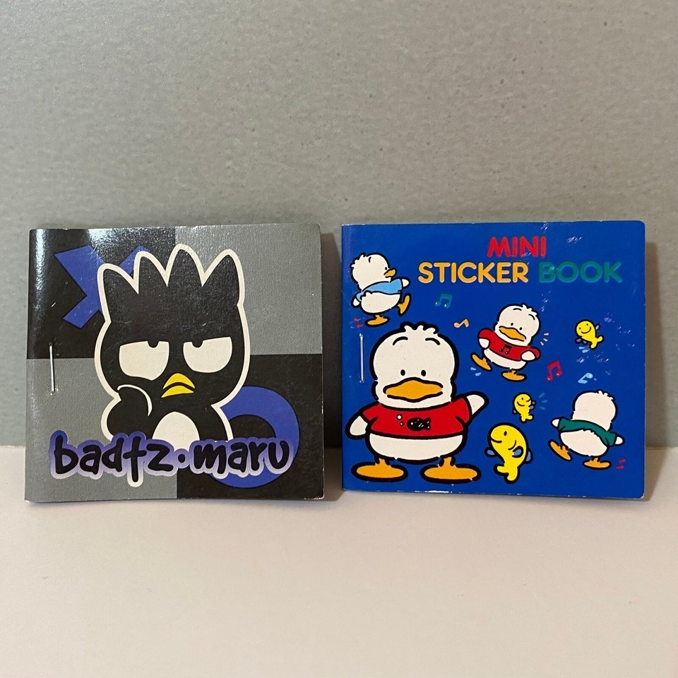 Vintage Sanrio Badtz Maru &amp; Pekkle Mini Sticker Books *Complete - £22.56 GBP