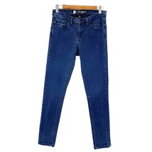 Karl Lagerfeld Paris Womens 8 Jeans Skinny Dark Wash Mid Rise Stretch Designer - £23.15 GBP