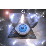 HAUNTED NECKLACE MASTER CIRCLE RITE ALL SEEING EYE SEE EVERYTHING MAGICK - $6,417.48 MXN