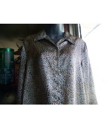 Kathie Lee collection Leopard pattern blouse ladies 8 - £11.96 GBP