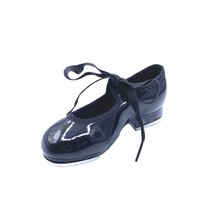 Little Girls Black Tyette Tap Shoes Toddler 6.5 Dance Recital Patent Lea... - £19.38 GBP