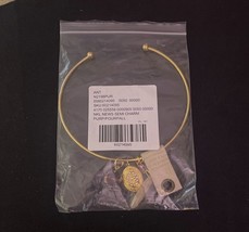 Anthropologie Gold Tone Charm Bracelet Semi Precious Stones Locket NWT $58 image 5
