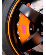 NOS heat resistant caliper stickers 6pcs, pink - $17.99