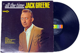 Jack Greene signed 1967 All the Time Album Cover/LP/Vinyl Record- JSA #GG08517 - £46.37 GBP