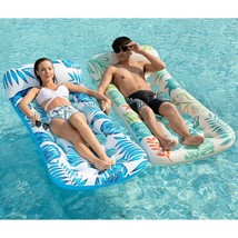 Inflatable Pool Float Lounge - 2 Pack Pool Floaties Rafts For Adults Floating Po - £42.69 GBP