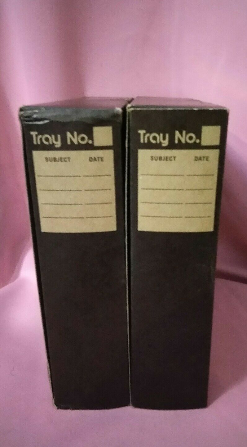 Two Black Yankee 35mm Slide Trays 100x 2 in Great Condition - $28.28