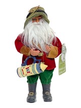 Santa’s Workshop Santa Claus St. Nicholas Figure Handcrafted Rustic w Beer Stein - £33.62 GBP
