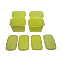 4 Vintage Tupperware - #1243 Containers - Yellow - £16.97 GBP