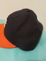 Mens Houston Astros New Era 59fifty Hat Fitted Size 7 MLB Baseball Cap Orange - £15.96 GBP