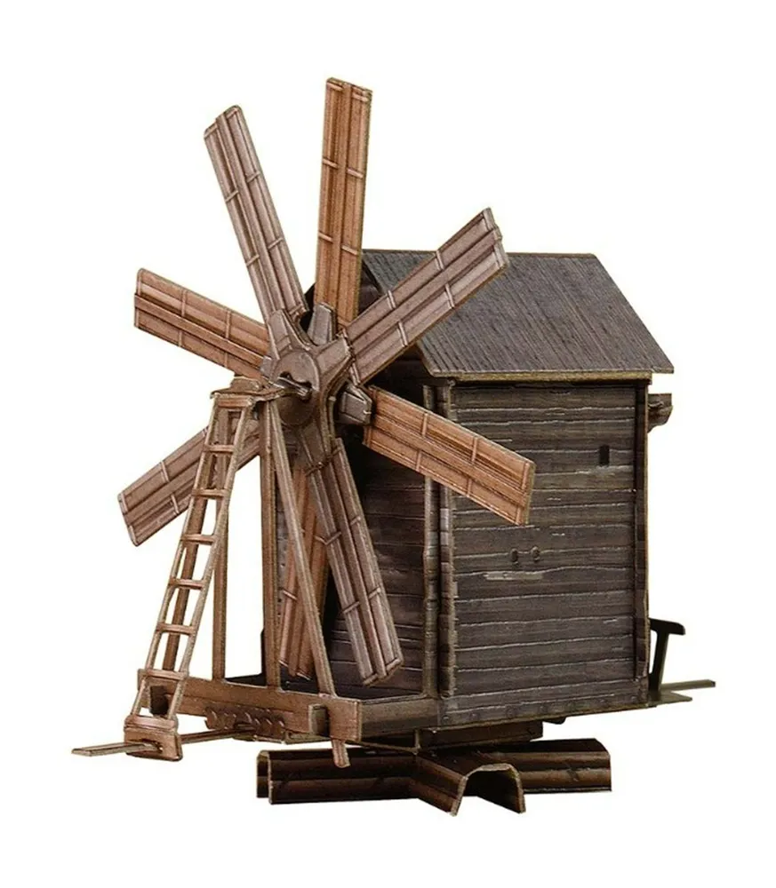DIY 3D Wooden Windmill Kit – Kizhi Island UNESCO Paper Architecture Puzzle - $19.99