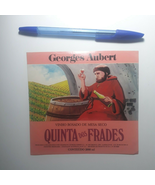 Original Wine Label Georges Aubert Quinta dos Frades 1970&#39;s Garibaldi RS... - $3.90