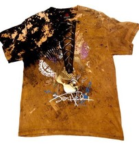Jimi Hendrix Experience Medium Y2K VTG Zion Band Tee Lace Up Distressed ... - £39.18 GBP